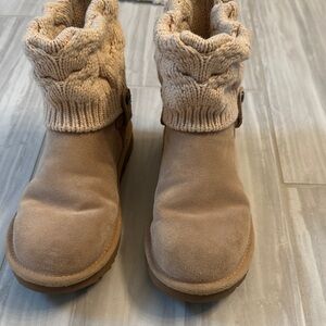 Ugg boots with knit sweater cuff. Super cute with leggings! Size 39 (8 US)